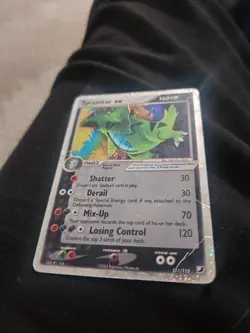 Tyranitar EX Holo Ultra Rare Card Unseen Forces 111/115 HP Damaged - Image 1