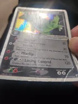 Tyranitar EX Holo Ultra Rare Card Unseen Forces 111/115 HP Damaged - Image 4