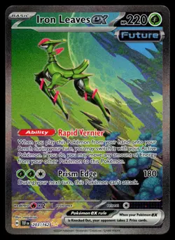 Iron Leaves ex 203/162 SV05 Temporal Forces Holo Pokemon Card - Image 1