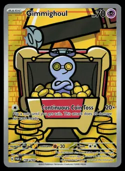 Gimmighoul 198/182 Paradox Rift Illustration Rare Holo Pokemon Card - Image 1