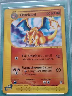 Pokemon Charizard Expedition Non-Holo Rare 39/166 PSA 8 NM-MT Card - Image 2