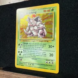 Nidoking 11/102 Holo Base Set Unlimited LP Pokemon Card Vintage WOTC 1999 - Image 5