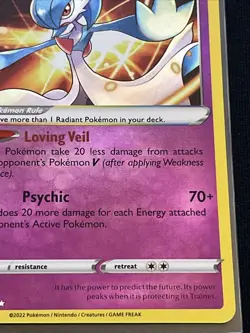 Radiant Gardevoir 069/196 - Lost Origin - Ultra Rare Holo Pokemon Card Near Mint - Image 3