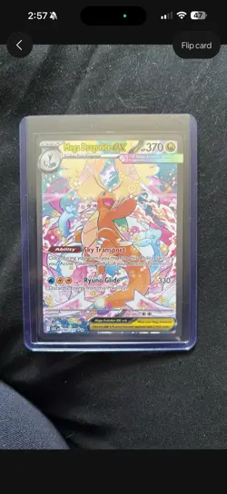 Mega Dragonite EX Pokemon Card 290/217 Holo Ability 370 HP Stage 2 English - Image 1