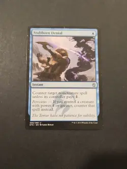 MTG Stubborn Denial Khans of Tarkir LP 2 Available - Image 1