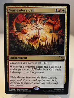 Magic MTG - Warleader's Call Murders at Karlov Manor Near Mint & Un-Played Rare! - Image 1