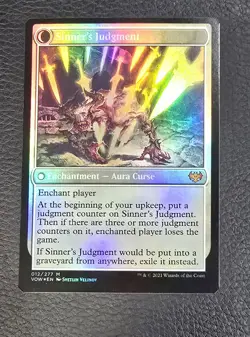 MtG VOW Faithbound Judge Sinner's Judgement #12 FOIL Magic NM Card - Image 2