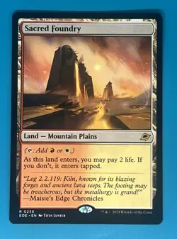 Mtg Sacred Foundry Edge of Eternities Regular - Image 1