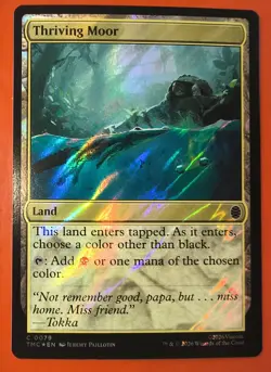MTG, THRIVING MOOR, 0079, COMMON, NM, TMC, SURGE FOIL, UNPLAYED - Image 1