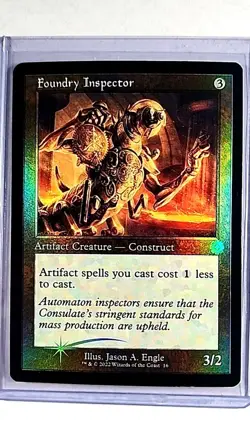 2022 MtG Magic the Gathering BRO Brothers' War Retro Foil #16 Foundry Inspector - Image 1