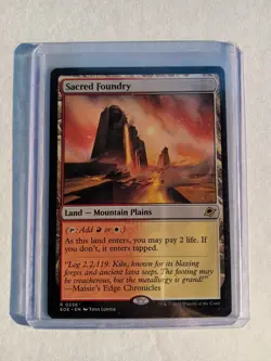 Sacred Foundry Edge of Eternities Regular MTG NM - Image 4