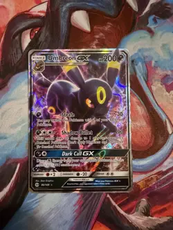 Umbreon GX 80/149 Holo Rare Sun & Moon Base Set Pokemon Card Ultra Rare NM - Image 1