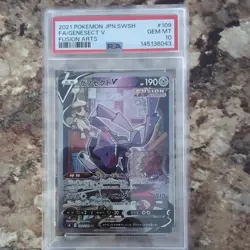 US SELLER PSA 10 Genesect V 109 Pokemon Fusion Arts Japanese 2021 - Image 1