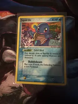 Pokemon Squirtle Stamped Crystal Guardians 64/100 Reverse Holo - Image 1