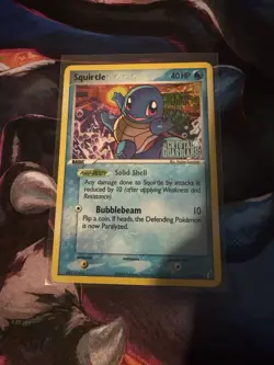 Pokemon Squirtle Stamped Crystal Guardians 64/100 Reverse Holo - Image 2