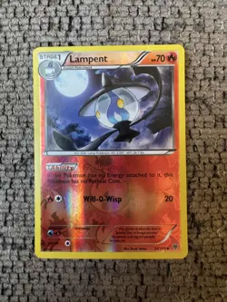 2013 Pokemon Black & White Plasma Storm 22/135 Lampent Reverse Holo NM Rare Card - Image 1
