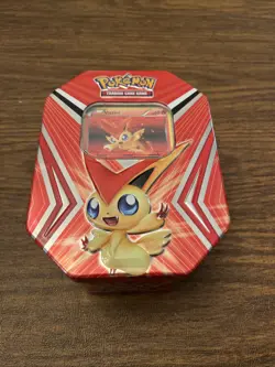 COMPLETE - 2011 Pokemon Trading Card Game Tin With 1 Card & Figure - Image 1