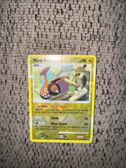 2009 Pokemon Rising Rivals RT4 Mow Rotom Reverse Holo NM Rare Cracked Ice platin - Image 1