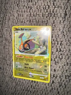 2009 Pokemon Rising Rivals RT4 Mow Rotom Reverse Holo NM Rare Cracked Ice platin - Image 2
