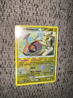 2009 Pokemon Rising Rivals RT4 Mow Rotom Reverse Holo NM Rare Cracked Ice platin - Image 3