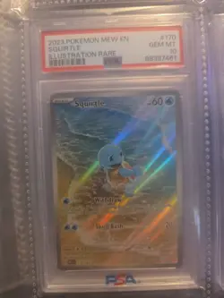 Pokemon Squirtle #170 Scarlet & Violet 151 Illustration Rare Holo PSA 10 - Image 4