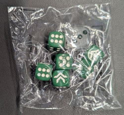 Pokemon XY Roaring Skies Dice - Sealed Set of 7 - Green/white - Image 2