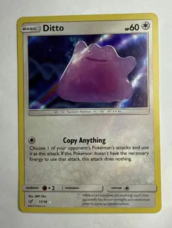 Ditto 17/18 Detective Pikachu Holo Pokemon TCG “Near Mint” - Image 1