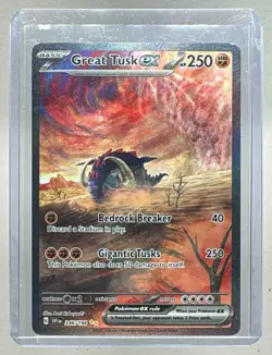 Great Tusk ex 2023 Pokemon Scarlet & Violet #246 Special Illustration Rare - Image 1