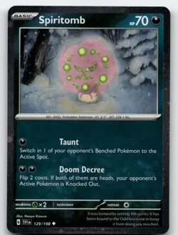 SPIRITOMB 129/198 HOLO COSMOS SCARLET & VIOLET POKEMON NM/M - Image 2