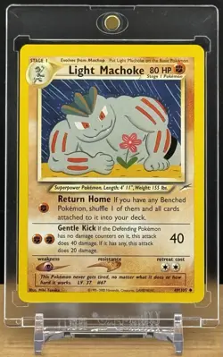 Pokemon TCG - Neo Destiny - Light Machoke 49/105 Uncommon - WOTC - NM - Image 1