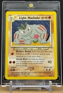 Pokemon TCG - Neo Destiny - Light Machoke 49/105 Uncommon - WOTC - NM - Image 2