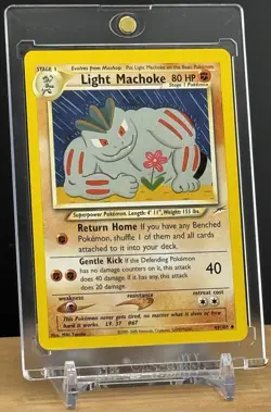 Pokemon TCG - Neo Destiny - Light Machoke 49/105 Uncommon - WOTC - NM - Image 3