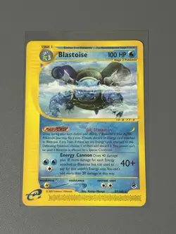Pokemon Blastoise Expedition Base Set 037/165 2002 - Image 1