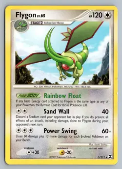 FLYGON (DPPT RISING RIVALS) 5/111 RARE DECK EXCLUSIVES POKEMON LP - Image 1