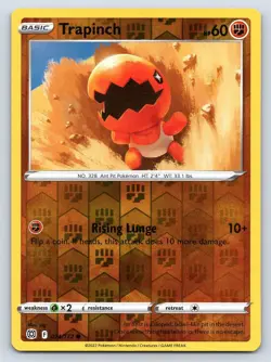TRAPINCH 074/172 COMMON BRILLIANT STARS POKEMON REVERSE HOLO NM - Image 1