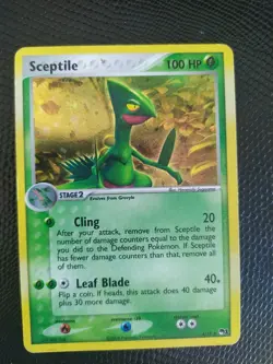 Pokemon TCG - Sceptile 4/17 Holo Rare - 2004 POP Series 1 - MP - Image 1