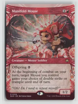 Manifold Mouse 0318 Showcase Bloomburrow BLB MTG Magic - Image 1