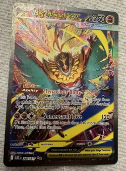 Pokemon Mega Hawlucha EX SIR 283/217 Ascended Heroes NM ✨ - Image 1