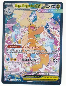 2026 POKEMON ASC EN SPECIAL ILLUSTRATION RARE SIR MEGA DRAGONITE EX #290 MINT - Image 1