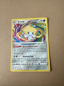Pokemon TCG: Jirachi #119/185 SWSH Vivid Voltage Amazing Rare Holo - Image 1