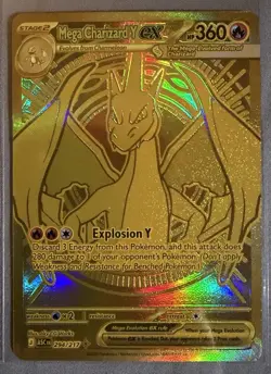 Mega Charizard Y EX 294/217 Gold Hyper Rare, Ascended Heroes, Pokemon TCG (NM+) - Image 2