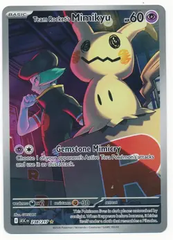 2026 POKEMON ASCENDED HEROES TEAM ROCKET'S MIMIKYU #238/217 MINT - Image 1