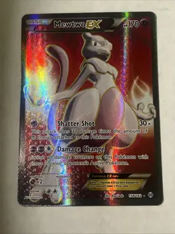 Mewtwo EX Breakthrough Ultra Rare Full Art 158/162 Pokemon - Image 1