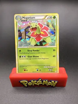 Meganium 26/123 NM 2010 Pokemon Heartgold Soulsilver Exclusive Cracked Ice Holo - Image 1