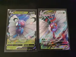 Butterfree V & Butterfree VMAX 001/189 002/189 Darkness Ablaze NM Pokemon - Image 1