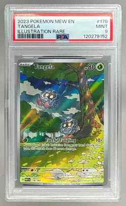 120279152 Tangela 2023 Pokemon SV 151 #178/165 Illustration Rare PSA 9 - Image 1