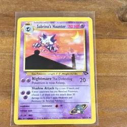 Pokemon Sabrina's Haunter 55/132 Gym Challenge Unlimited Uncommon 70 HP English - Image 1