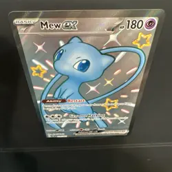 Pokemon Mew EX Full Art Shiny Ultra Rare Holo 216/091 SV: Paldean Fates 180HP - Image 3