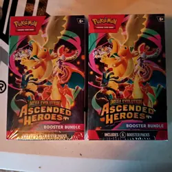 2 Pokemon Mega Evolution Ascended Heroes Booster Bundle(2) - Image 1