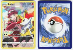 Braixen TG01/TG30 Holo Silver Tempest Trainer Gallery Pokemon Holo NM - Image 1